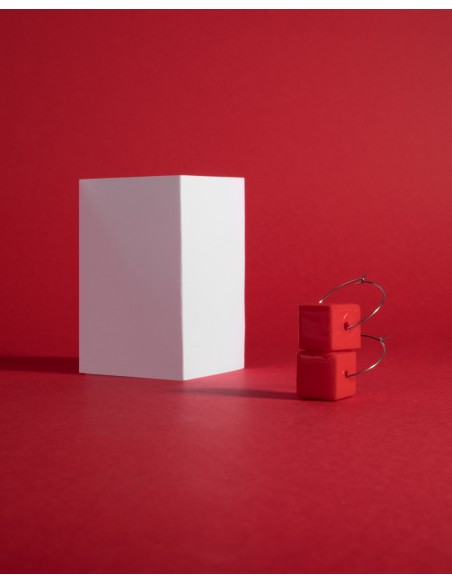 Pendientes Cubo