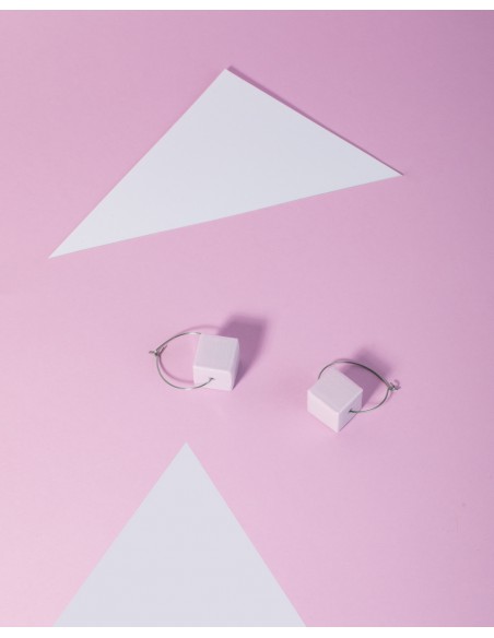 Pendientes Cubo